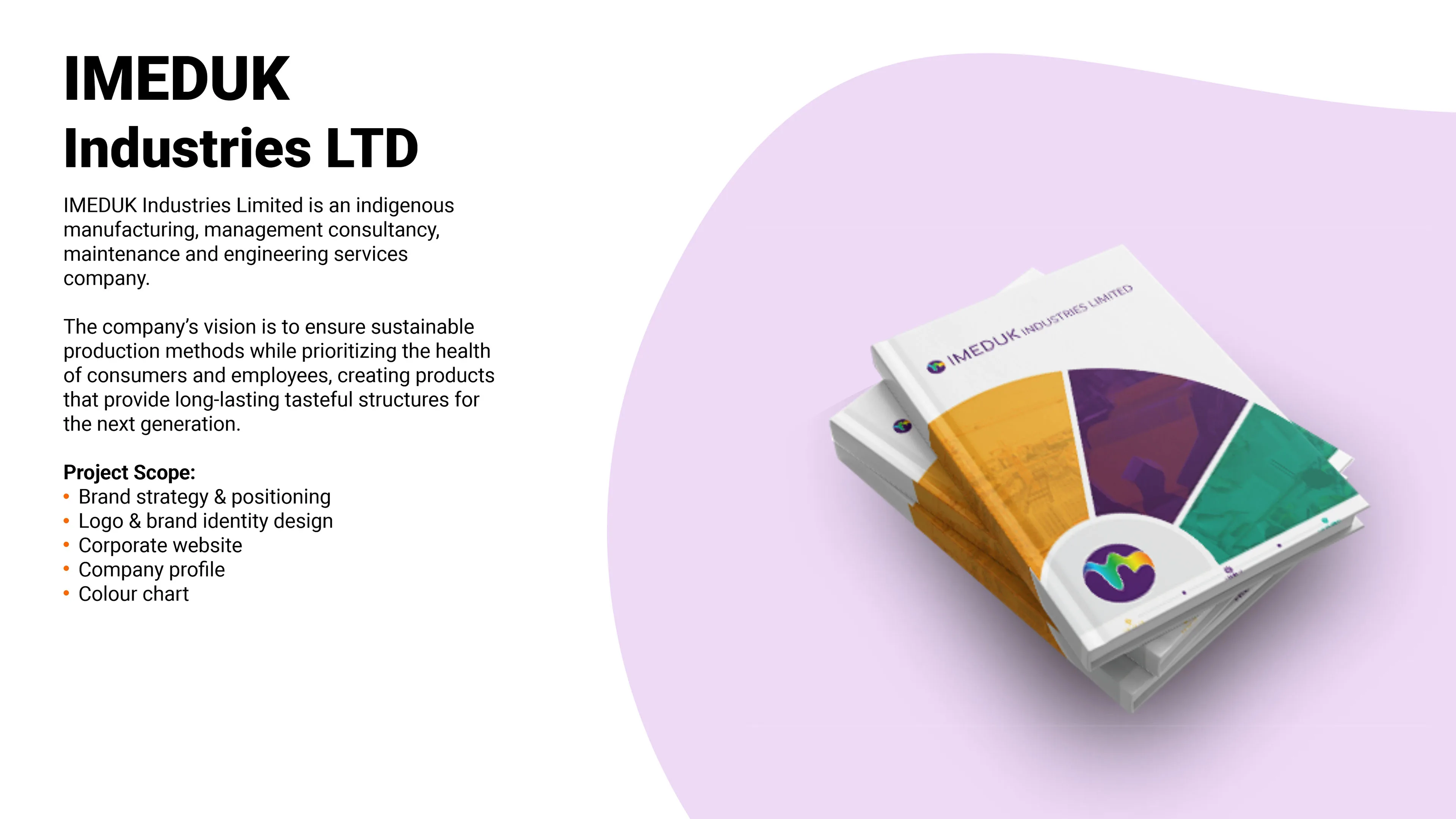 Imeduk Paint Brand strategy, visual identity and product design for paint manufacturing company in Uyo, Lagos, - Nigeria