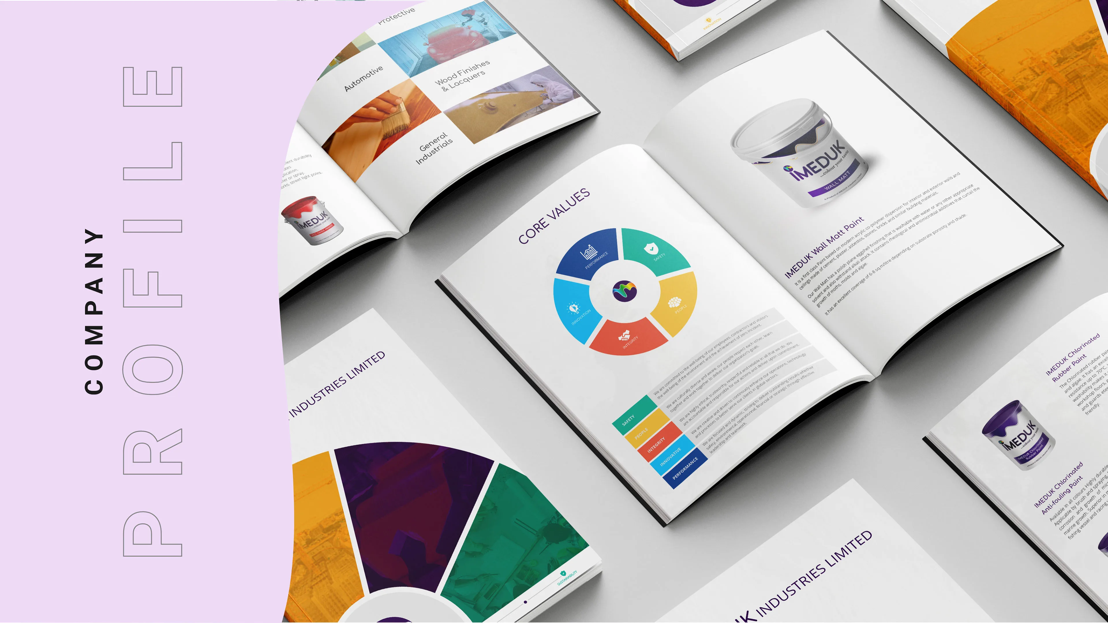 Imeduk Paint Brand strategy, visual identity and product design for paint manufacturing company in Uyo, Lagos, - Nigeria