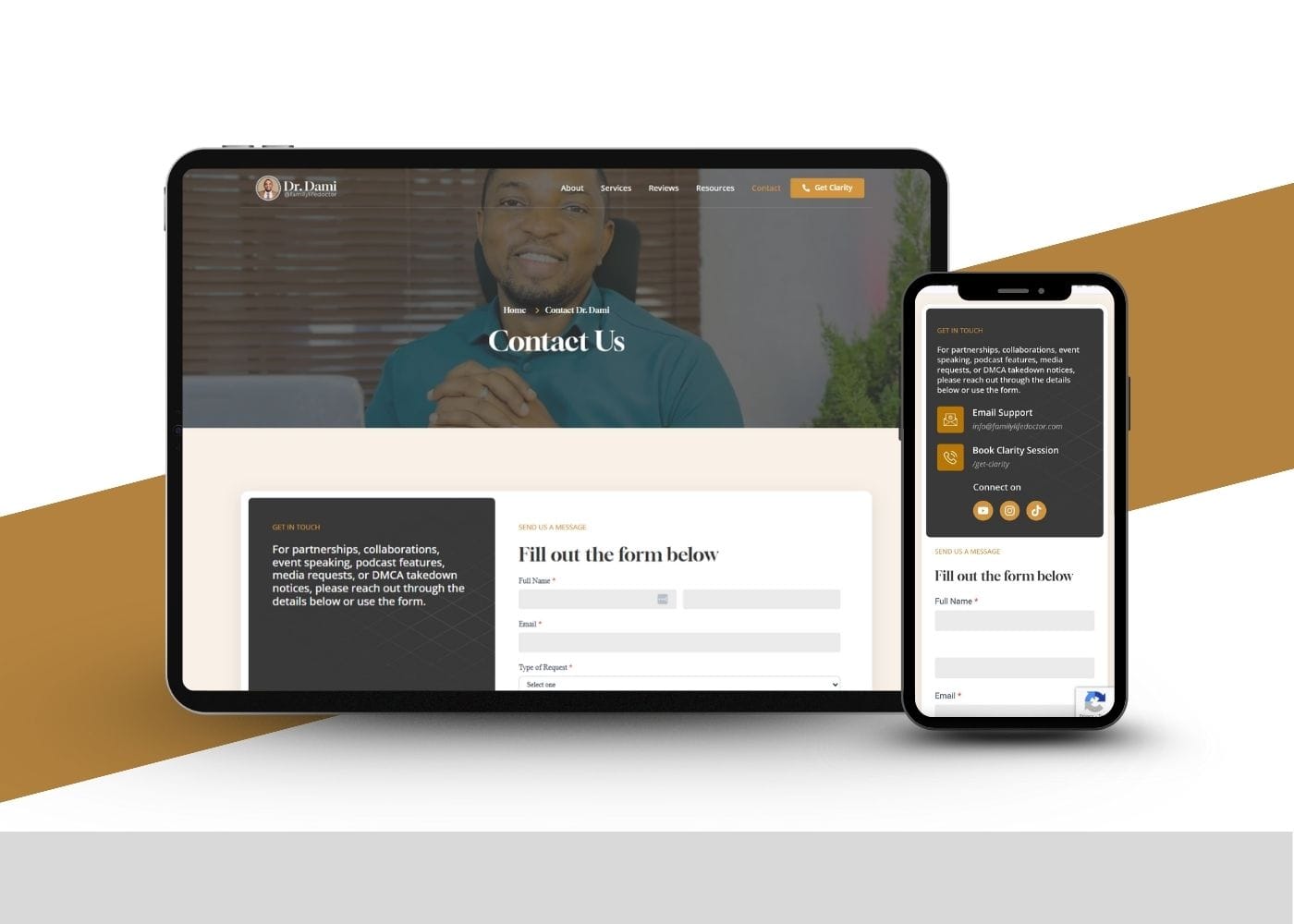 Brand OS - Build Your Brand With Clarity Dr Dami Website Design for Marriage Counselor and Therapist by Korlor