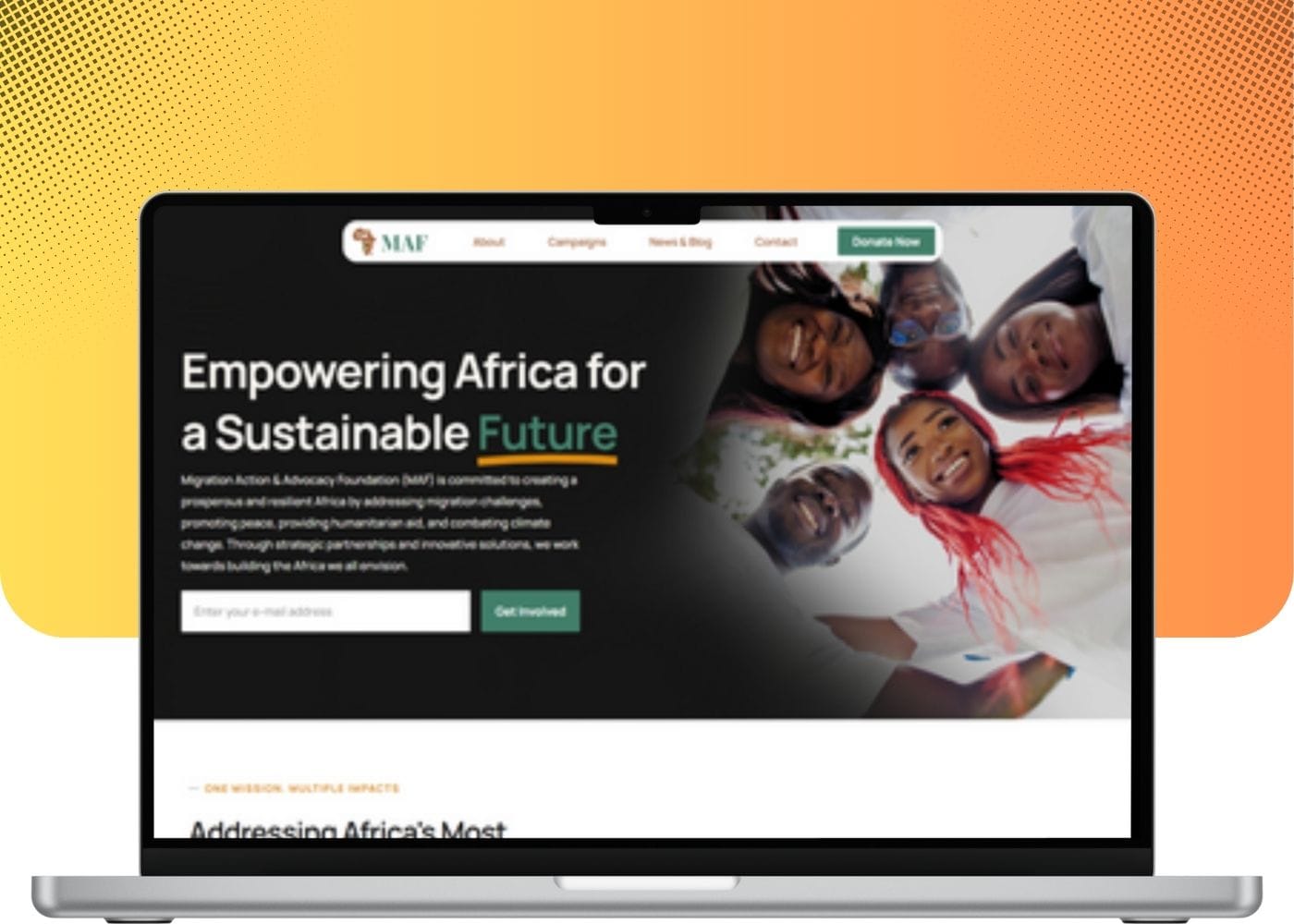 Brand Manager - Hire a Dedicated Brand Virtual Assistant MAF NGO Website Design in Lagos, Nigeria