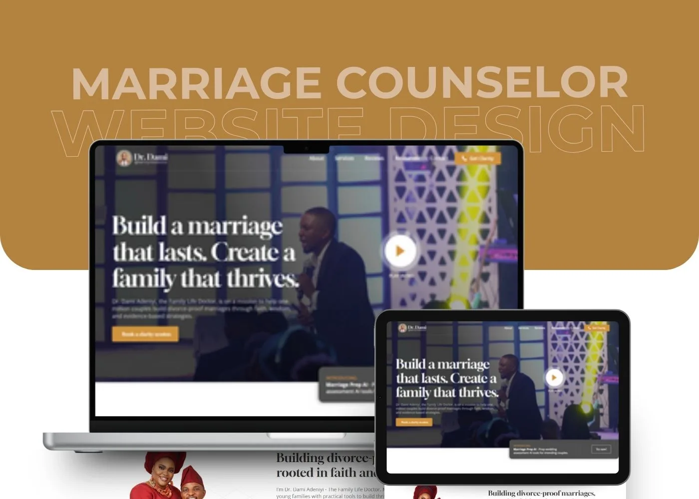 Dr Dami Website Design for Marriage Counselor and Therapist by Korlor
