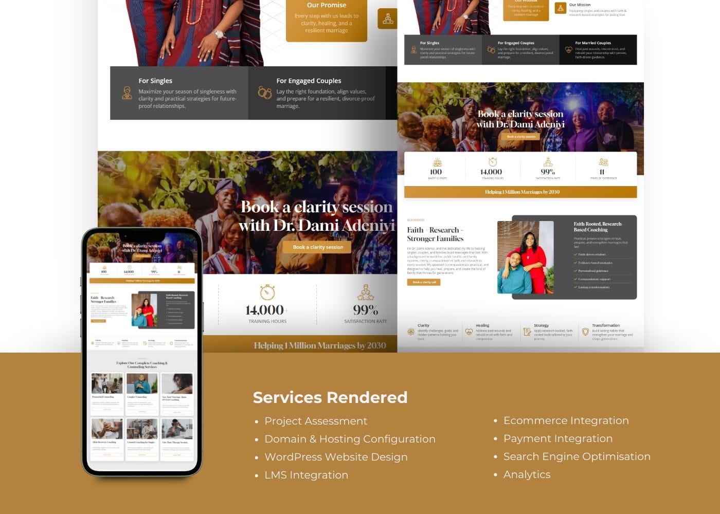 Brand OS - Build Your Brand With Clarity Dr Dami Website Design for Marriage Counselor and Therapist by Korlor