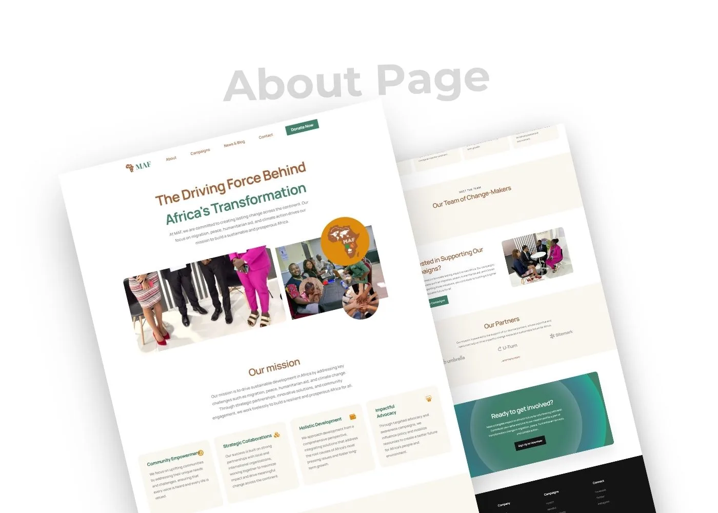 MAF NGO Website Design in Lagos, Nigeria​