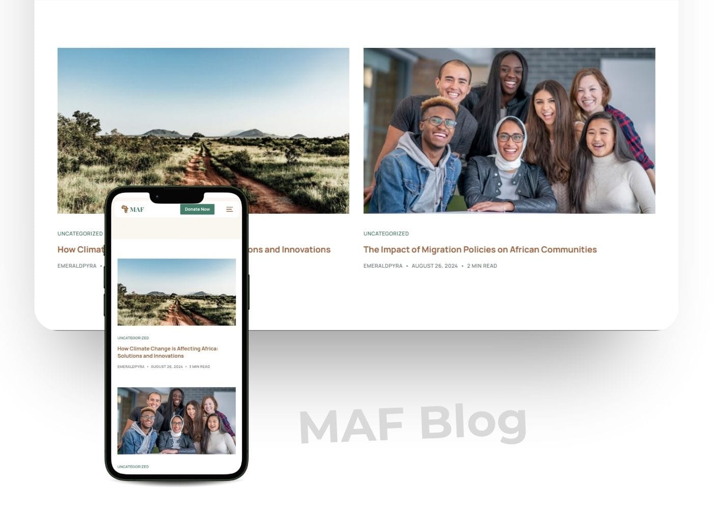 Brand Manager - Hire a Dedicated Brand Virtual Assistant MAF NGO Website Design in Lagos, Nigeria