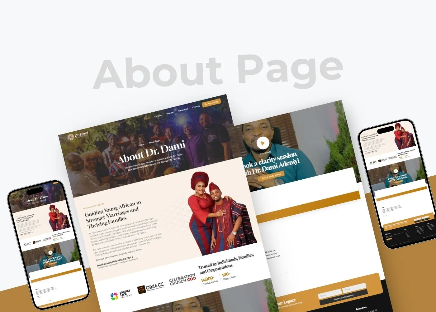 Dr Dami Website Design for Marriage Counselor and Therapist by Korlor