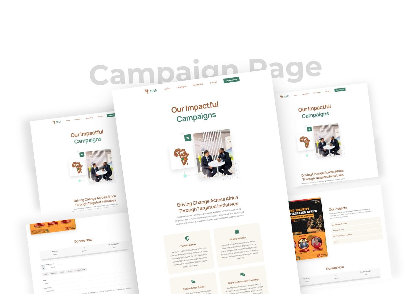 Brand Manager - Hire a Dedicated Brand Virtual Assistant MAF NGO Website Design in Lagos, Nigeria