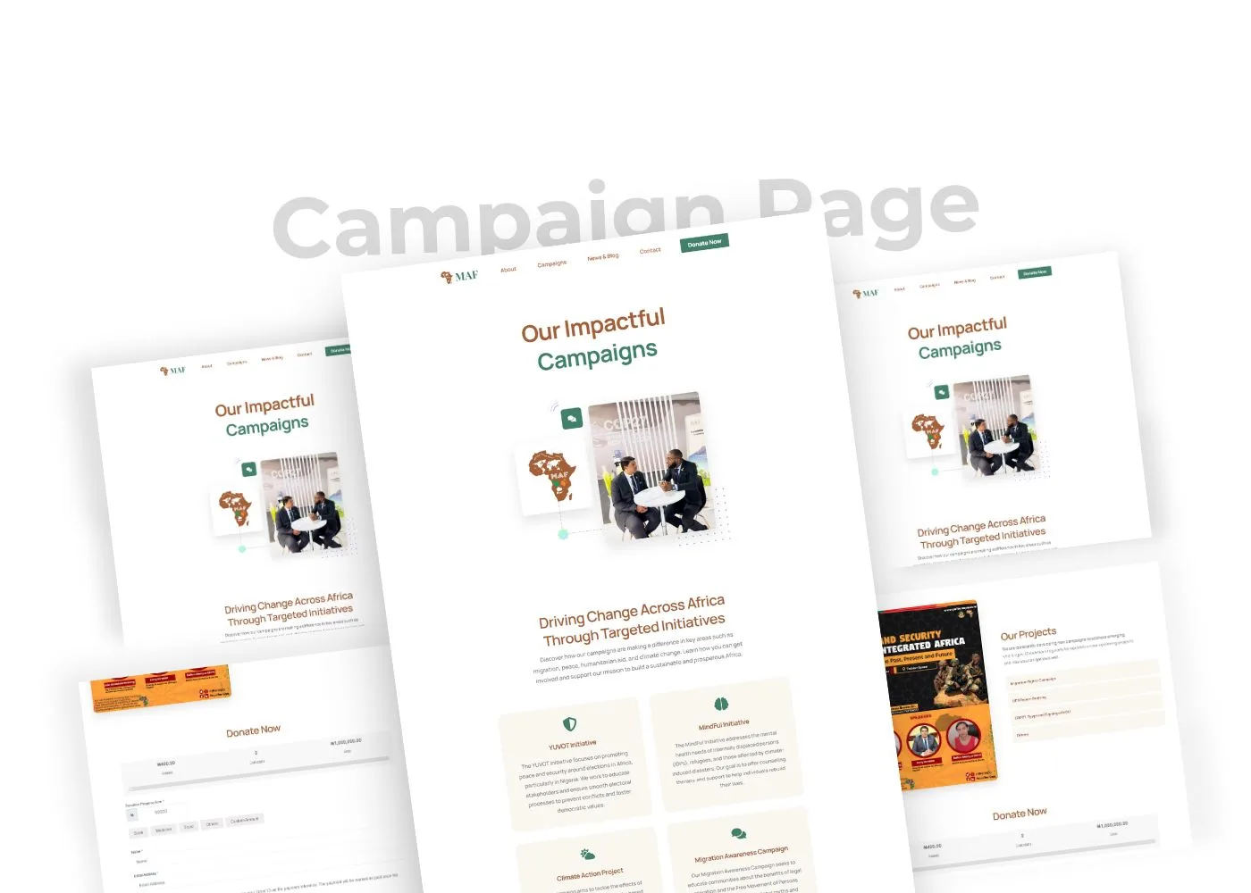 MAF NGO Website Design in Lagos, Nigeria​