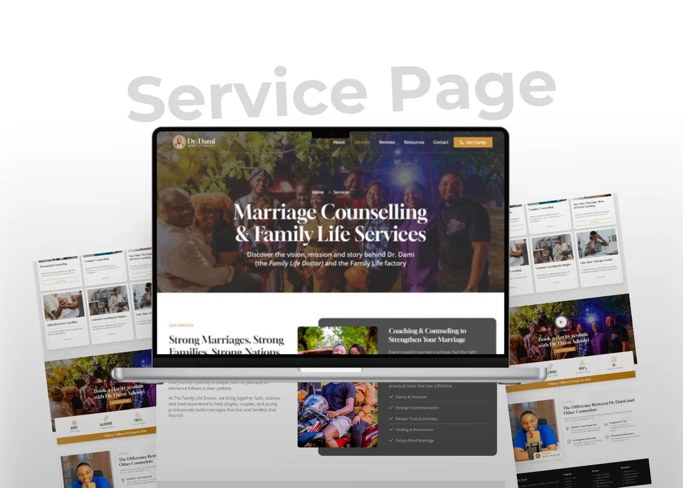 Dr Dami Website Design for Marriage Counselor and Therapist by Korlor