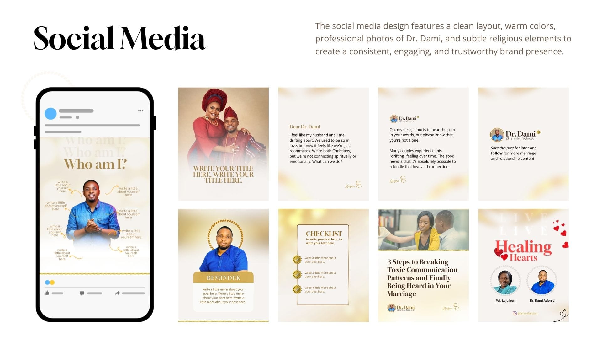 Dr Dami 11. Social Media Design Template for Marriage Therapist and Family Life Coach in Lagos, Nigeria