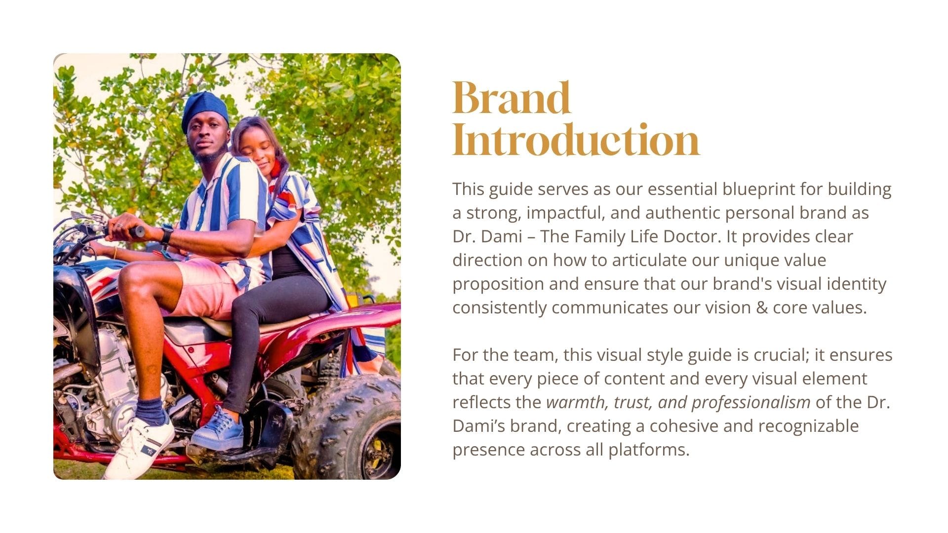 Dr Dami 2. Brand Book for Marriage Therapist and Family Life Coach in Lagos, Nigeria