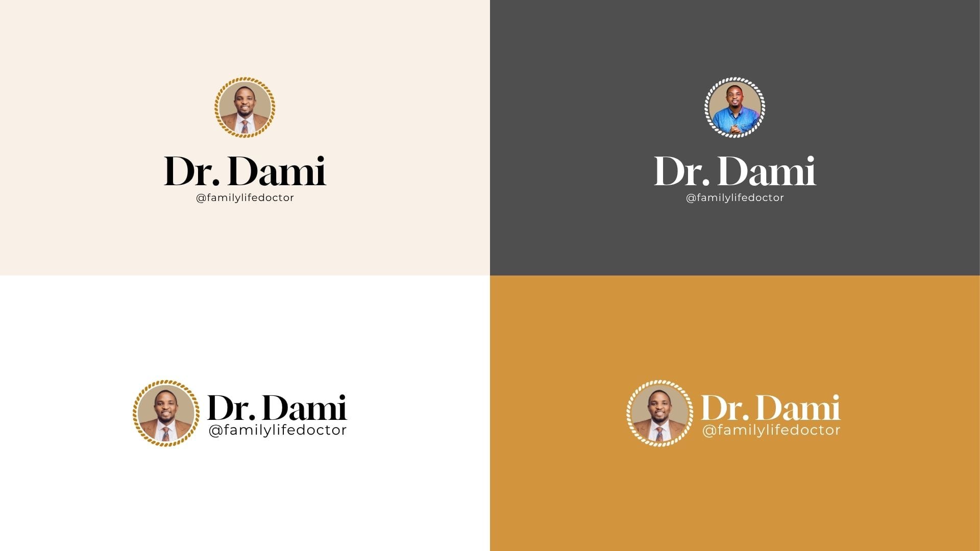 Dr Dami 6. Logo design Suite for Marriage Therapist and Family Life Coach in Lagos, Nigeria