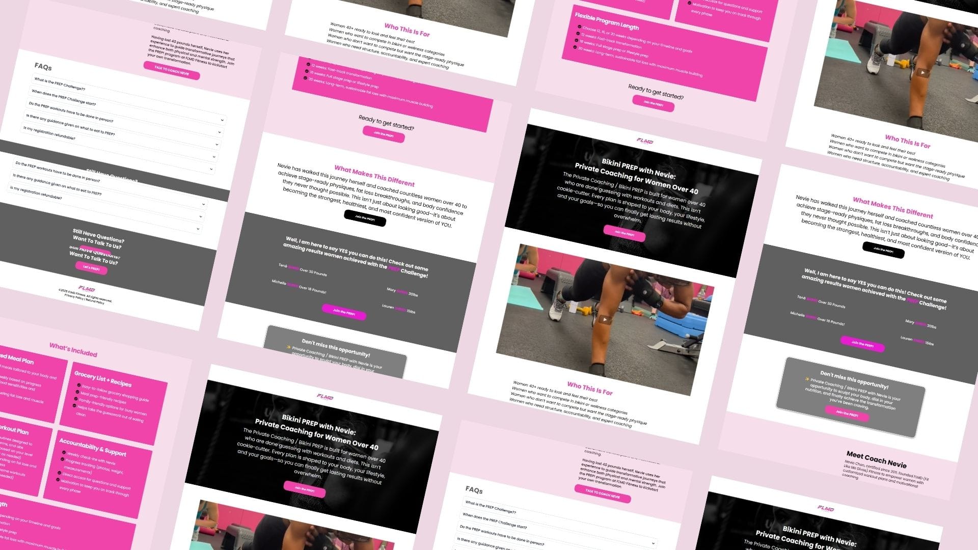 Brand Manager - Hire a Dedicated Brand Virtual Assistant FLMD Fitness Web Design and Landing Page 10