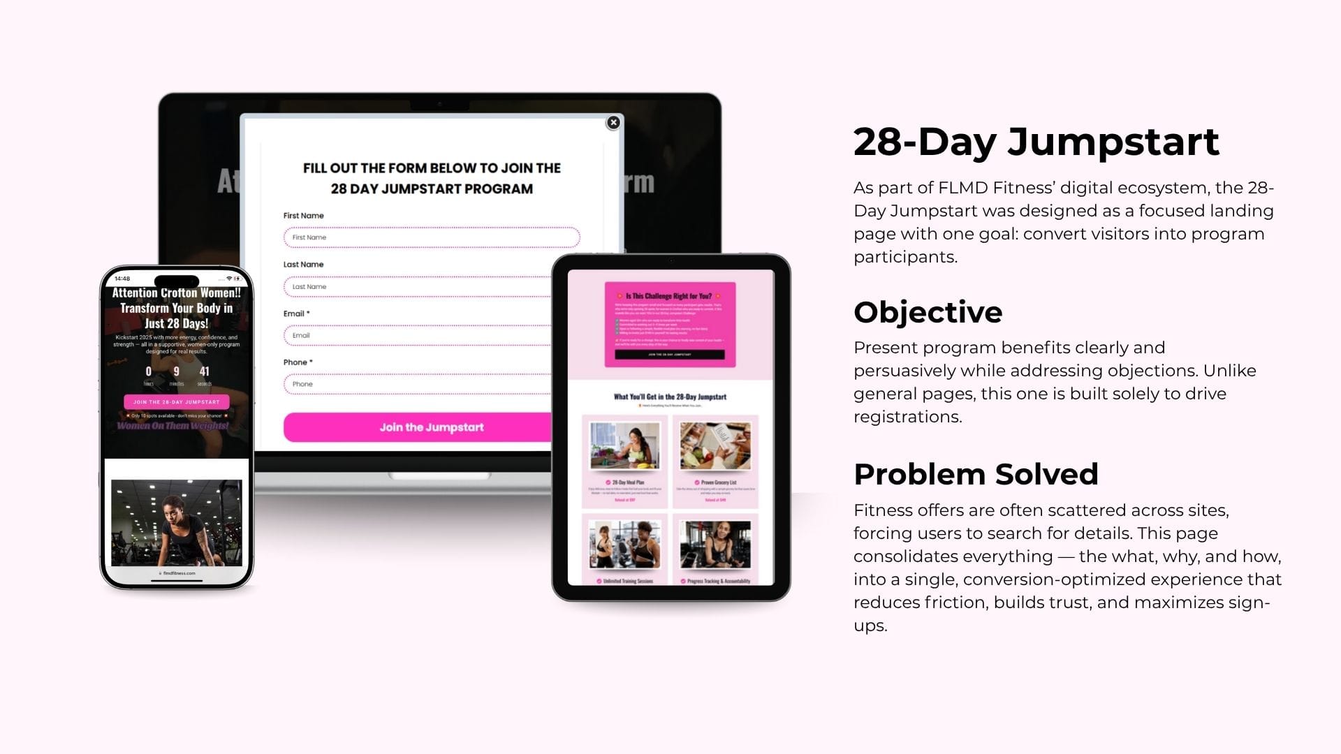 Brand Manager - Hire a Dedicated Brand Virtual Assistant FLMD Fitness Web Design and Landing Page 8